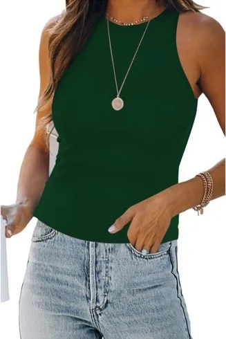 Blusa Avión larga, color Verde botella