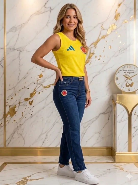 Blusa Avión, color Colombia