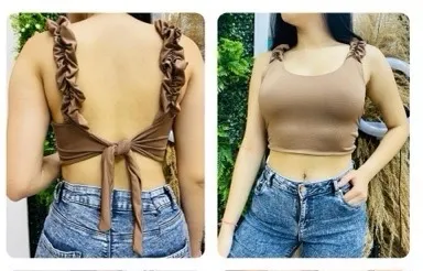 Blusa Bolero, color Café