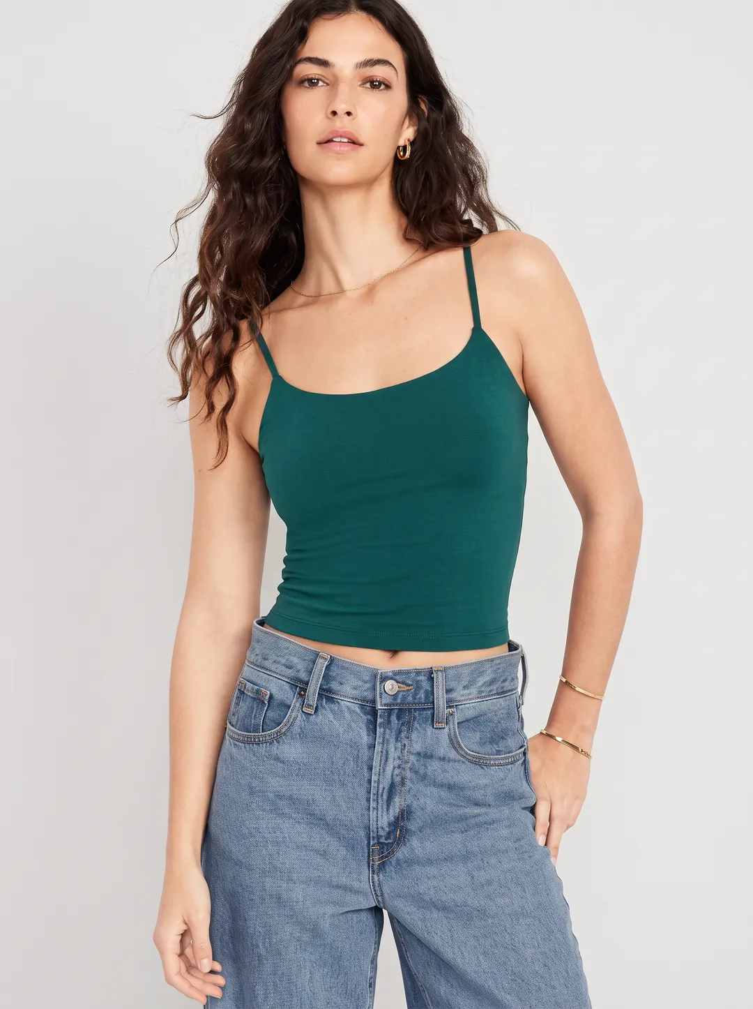 Blusa Tono a Tono, color Verde botella