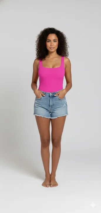 Body Romina, color Fucsia neón