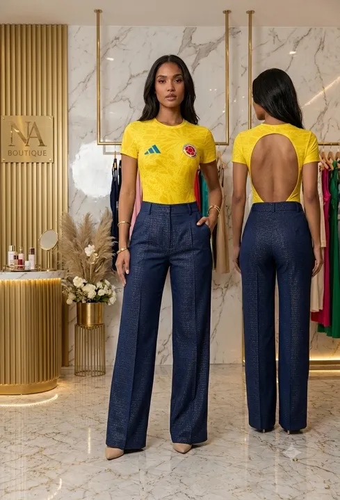 Body Venecia escote, color Colombia