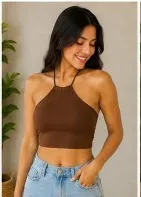 Blusa Bianca, color Café