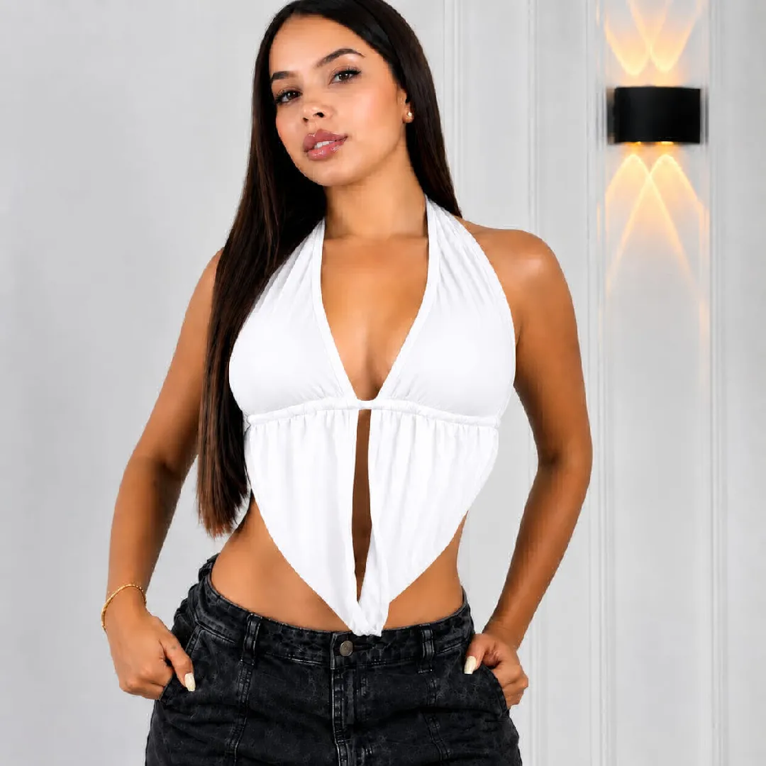 Blusa Mav, color Blanco