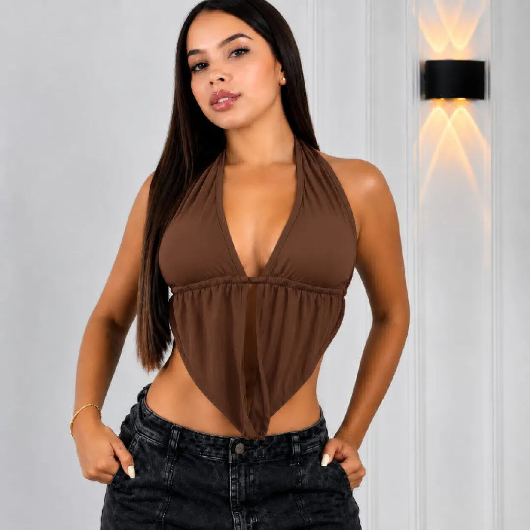 Blusa Mav, color Café