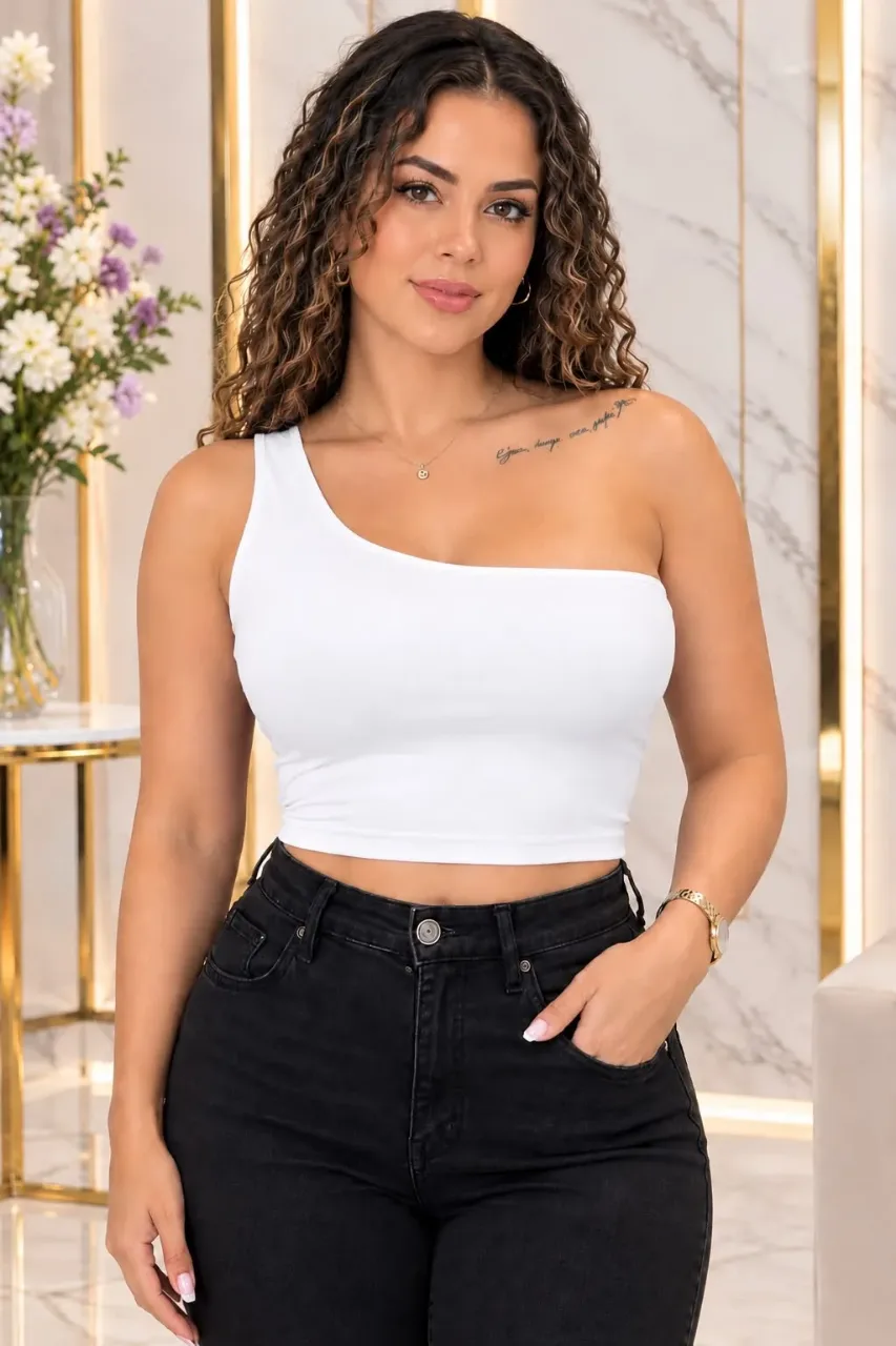 Blusa Perla, color Blanco