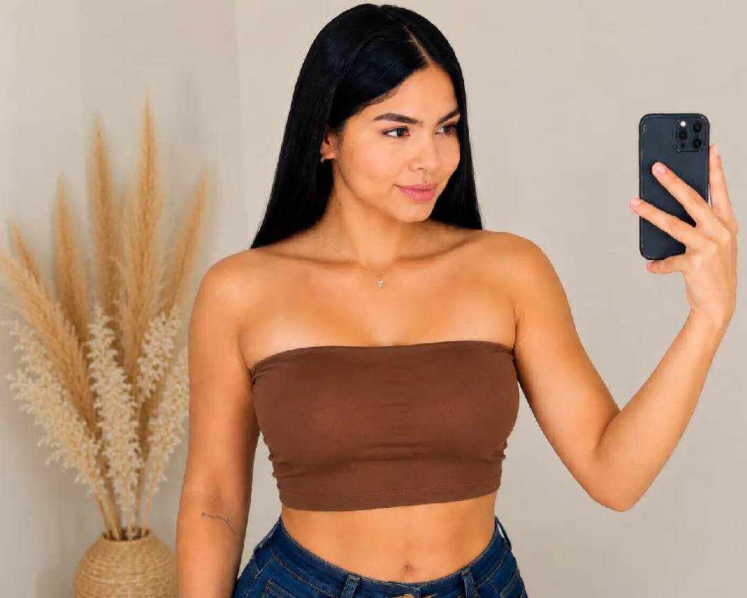 Blusa Straple, color Café