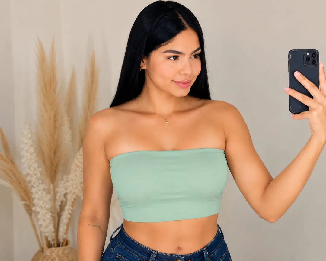 Blusa Straple, color Verde menta