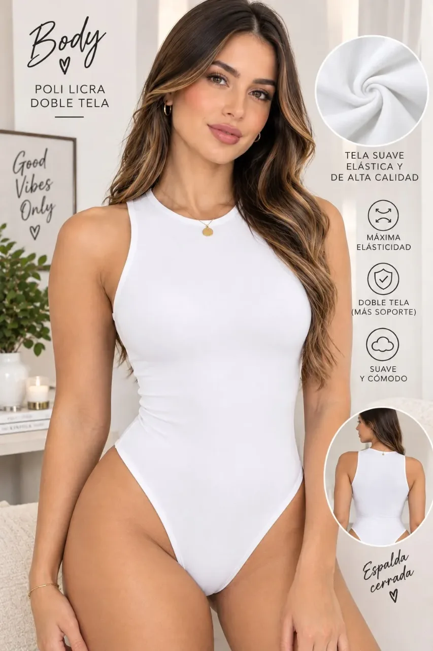 Body Avión, color Blanco