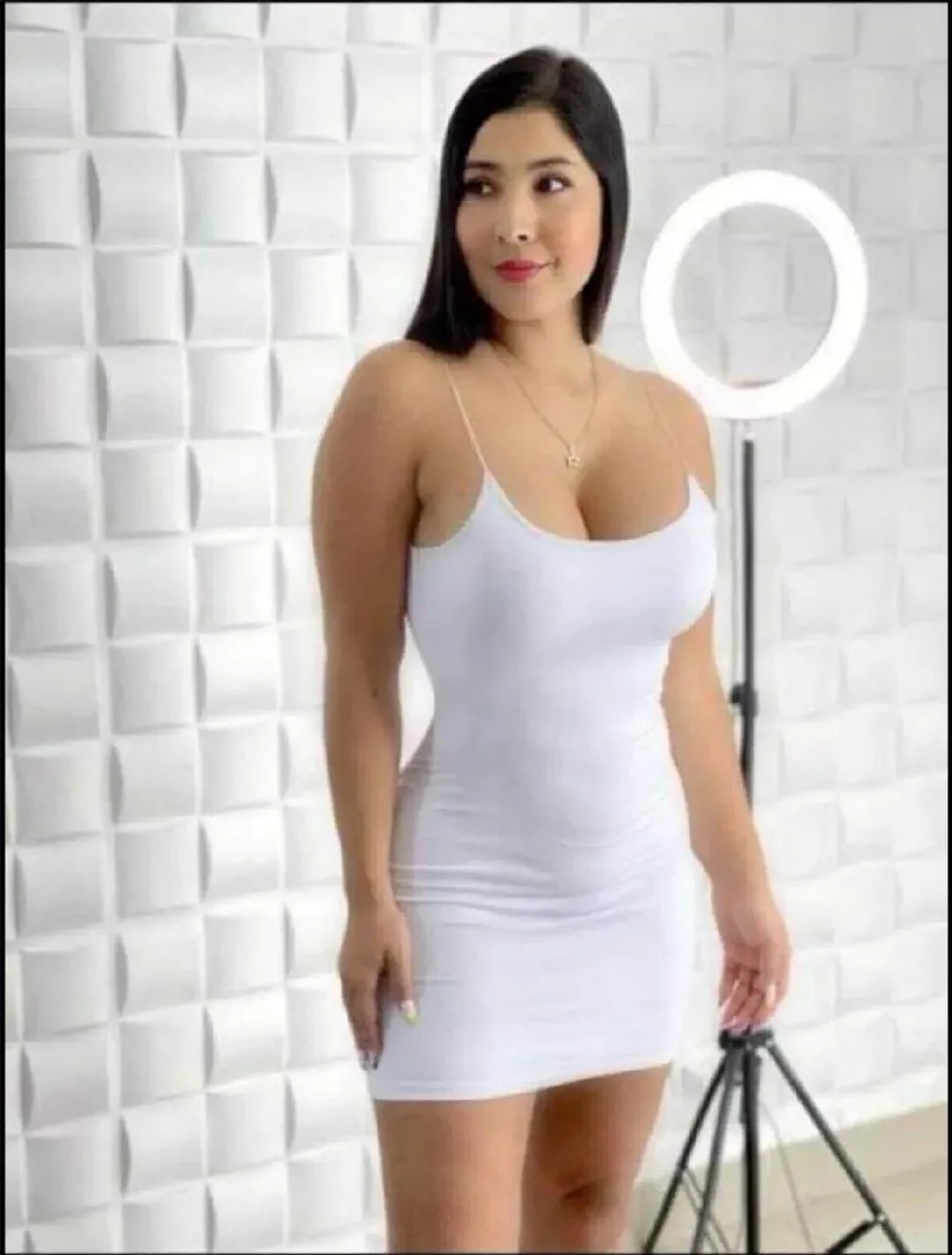 Vestido Tono a tono, color Blanco